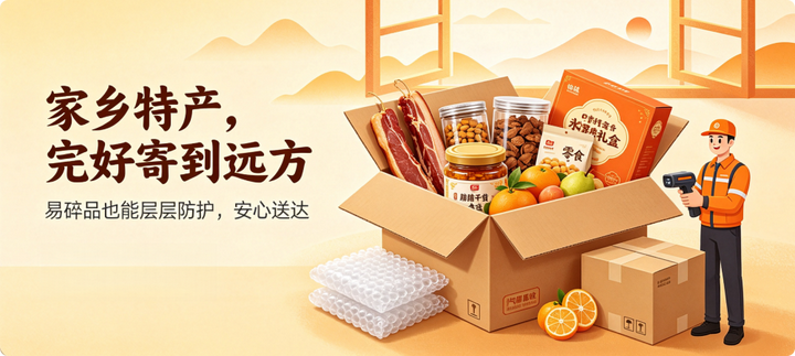 寄行李、寄特产、送礼物，一个快隆惠递上门取件小程序全搞定