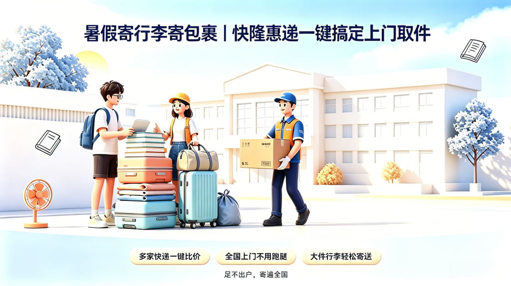 暑假寄行李寄包裹，快隆惠递帮你轻松搞定全国上门取件和配送