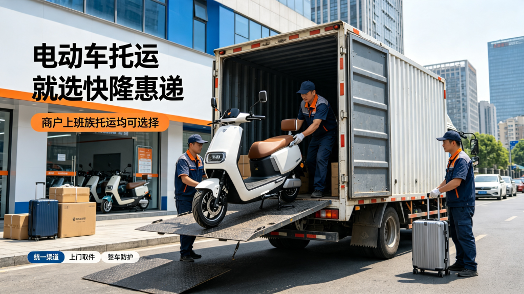 电动车托运就选快隆惠递，商户上班族托运均可选择