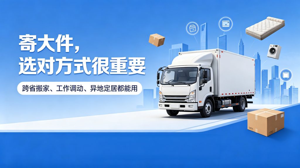 跨省搬家大件怎么寄？快递拒收、搬家溢价，这套方案稳又划算