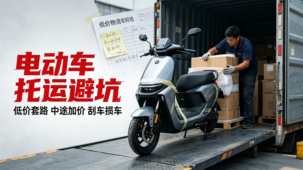 电动车摩托车托运避坑｜别被低价套路！拒绝乱加价、刮车，选对平台少踩雷