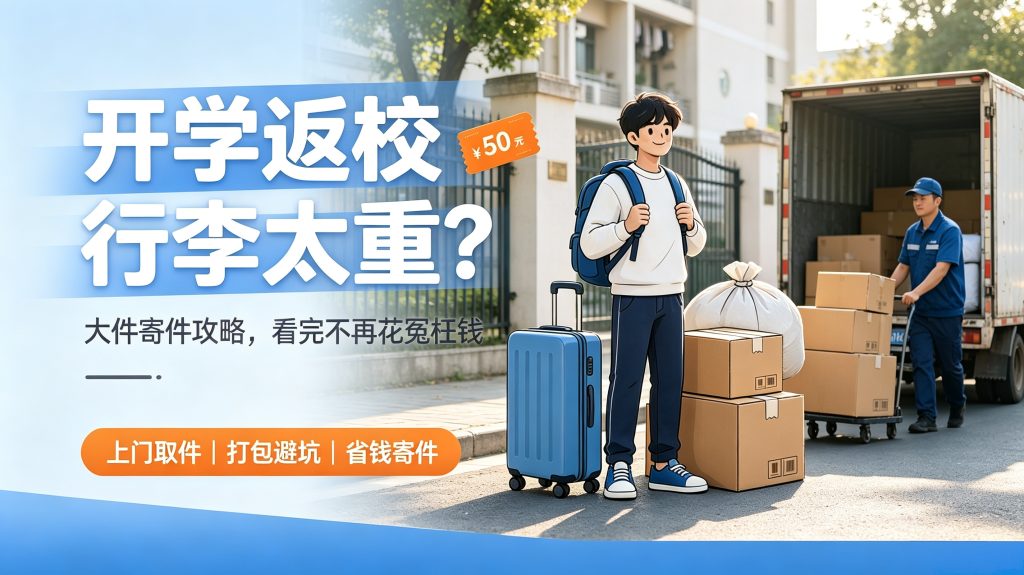 开学返校行李太重？大件寄件攻略，看完不再花冤枉钱