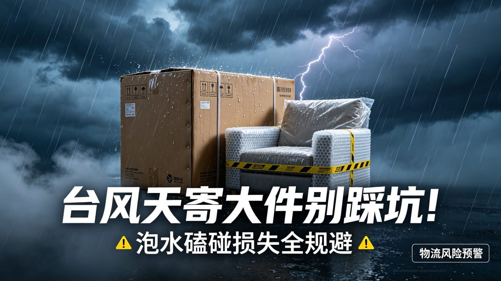 台风天寄大件别踩坑！泡水磕碰损失全规避