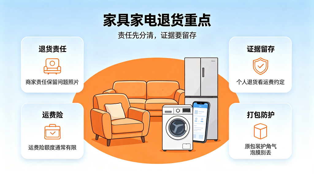 网购大件退货避坑｜沙发家电电动车寄回托运攻略