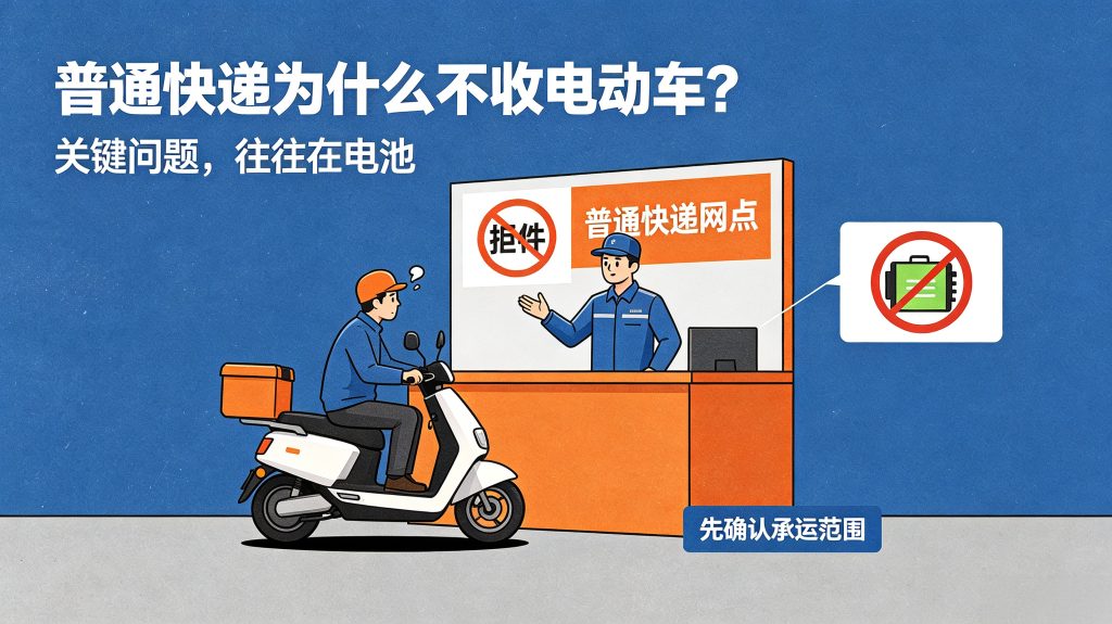 想托运电动车？普通快递不收电池，90% 的人第一步就选错