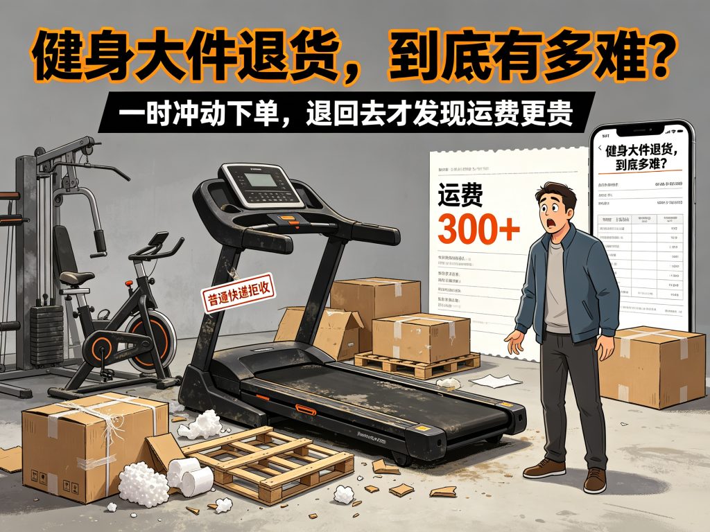 一时冲动入手健身大件，闲置想退货，高额运费该怎么办？