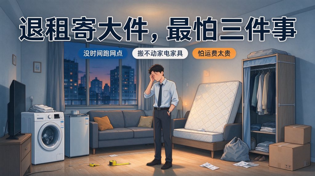 打工族租房退大件避坑｜家电家具不用扛网点，上门取件省一半