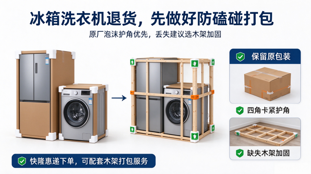 冰箱洗衣机退货寄回磕碰损坏，商家拒收拒退款怎么维权